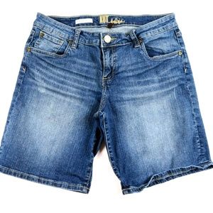 KUT FROM THE KLOTH Distressed Catherine Boyfriend jean shorts